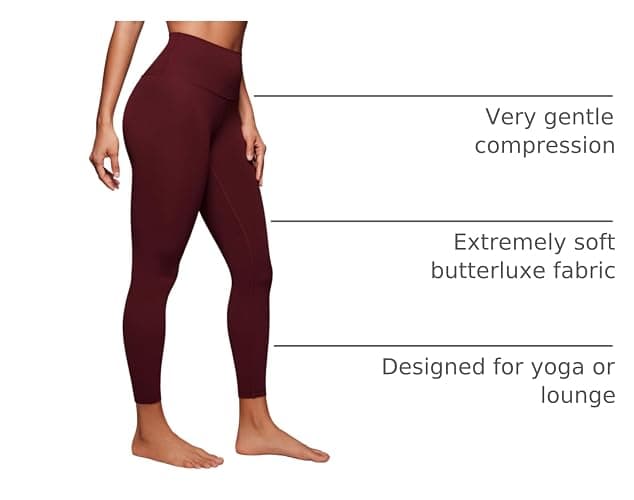 CRZ YOGA Butterluxe Yoga Leggings 25" - High Waisted Buttery Soft Womens Workout Lounge Pants thumbnail 4
