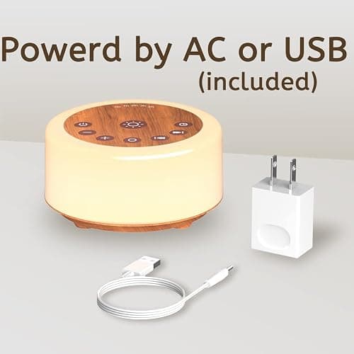 ColourNoise Sound Machine White Noise Machine 12 Colors Night Lights Brown Noise Machine with 30 Soothing Sounds Sleep Sound Machine with 5 Timers Portable for Home Travel and Office thumbnail 6