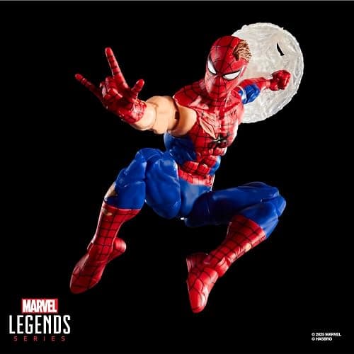 Marvel Legends Series Magic: The Gathering Battle-Damaged Spider-Man, 6-Inch Action Figure Toy & Exclusive Foil Collectible Card Game Trading Card thumbnail 7