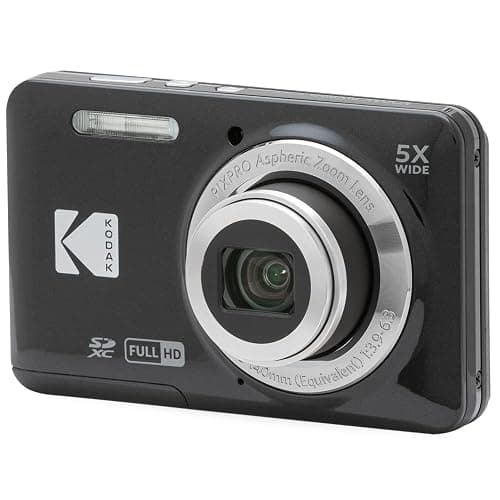 Kodak FZ55BK PIXPRO FZ55 Digital Camera Black Bundle with Lexar 64GB High-Performance 800x UHS-I SDHC Memory Card Blue Series thumbnail 3