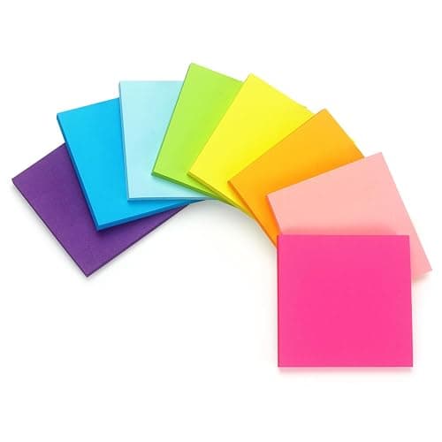 Early Buy Sticky Notes 3 in x 3 in, 8 Bright Color 8 Pads, 60 Sheets/Pad thumbnail 4