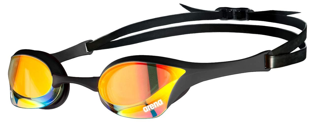 arena Cobra Ultra Swipe Unisex-Wettkampfbrille für Erwachsene, Schwimmbrille mit Gebogenen Gläsern, Anti-Beschlag, UV-Schutz, 5 Austauschbare Nasenstege thumbnail 2