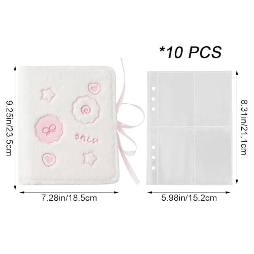 Keuyeo A5 Binder Photo Album Cartoon Plush Photocard Holder Kpop Photocard Holder Photo Card Binder Album Cards Collect Book Photo Albums Notebook Stationery thumbnail 3