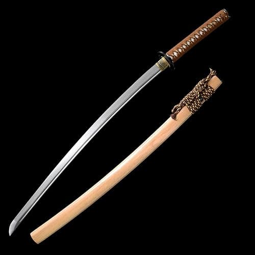 Handmade Katana,Japanese Samurai Sword Katana,1040/1060/1095 Damascus Steel,T10 High Carbon Steel Clay Tempered,Full Tang thumbnail 9
