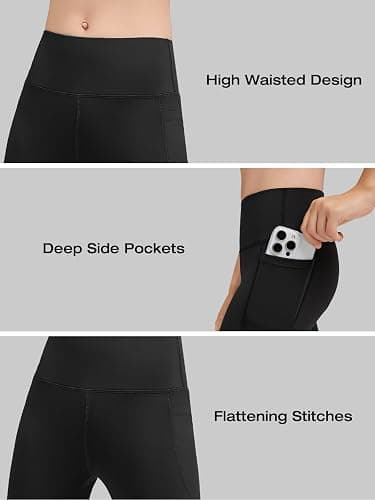 Celfaeree 5 Packs Girls Athletic Leggings Kids Yoga Pants with Pockets High Waist Leggings Yoga Dance Workout Running thumbnail 6