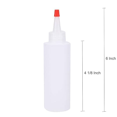 Bekith 30 Pack Small Plastic Squeeze Condiment Bottles with Red Tip Cap, 4 Ounce Squirt Bottle For Ketchup, BBQ, Sauces, Syrup, Condiments, Dressings, Arts and Crafts thumbnail 3