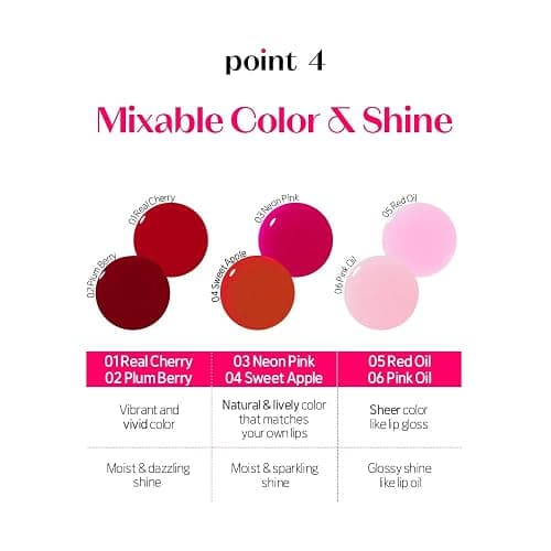 ETUDE Dear Darling Oil Tint #4 Sweet Apple 4.2g | High Moisturizing and Strong Hydrating Lip Oil/Lip Gloss | Smooth and Moist Lips | Non-Sticky Lip Oil Tint For Dry Lips | K-beauty thumbnail 7