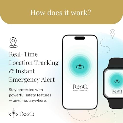 ResQ Jewelry, Shakti Smart Bluetooth Safety Necklace, Discreet Wearable Safety Device - GPS Location Tracking, Audio Recording, One Touch Activation thumbnail 5