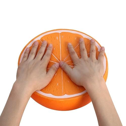 Anboor 10 Inches Squishies Orange Jumbo Kawaii Soft Slow Rising Scented Big Fruit Squishies Stress Relief Kid Toys Decoration Props thumbnail 3