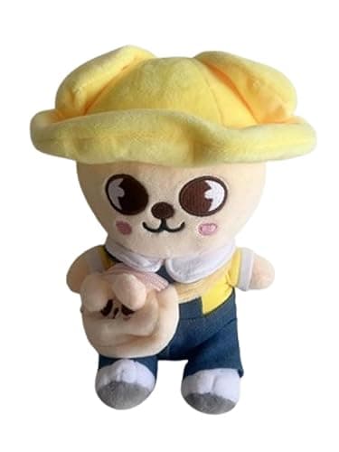 Thyoeun Skzoo Animal Sitting Plush Doll Set - 22cm with Removable Clothes & Backpack - Limited Edition SKZ Plushies - Concert Merch Gift thumbnail 3