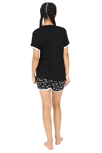 Girls I Can Hear You But I'm Not Listening Cat Short Cotton Pyjama Set thumbnail 4
