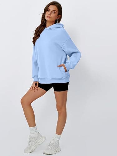Trendy Queen Womens Oversized Hoodies Comfy Sweatshirts Fall Fashion 2025 Outfits Casual Tops Fleece Clothes with Pockets thumbnail 5