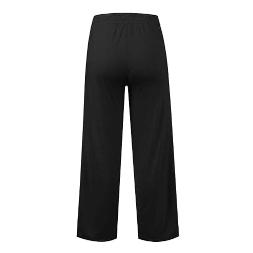 Girls Oversized Wide Leg Sweatpants Drawstring Kids Baggy Straight Leg Track Pants Casual Plain Pockets Joggers thumbnail 4
