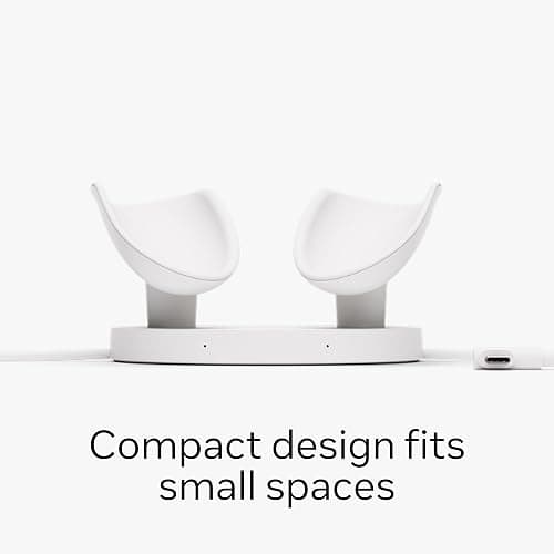 Meta Quest Compact Charging Dock — Works with Meta Quest 3/3S — Extended Headset Charging Cable — Wireless Charging for Touch Plus Controllers thumbnail 2