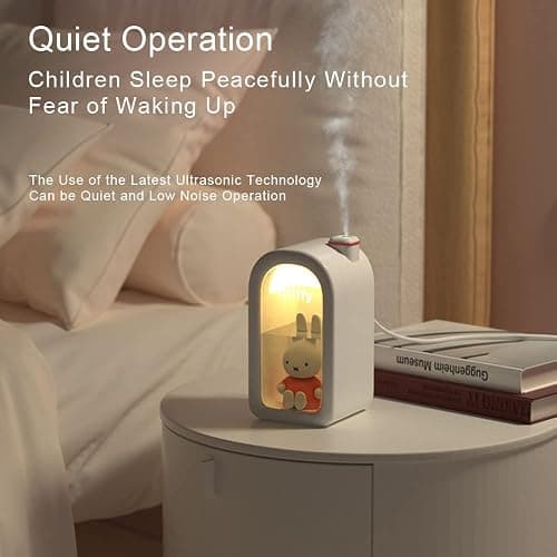 Mipow X Miffy Cool Mist Humidifier - Ultrasonic Quiet, Mini Cute Humidifier with Night Light, 380ml Humidifiers for Bedroom/Babies Nursery/Office thumbnail 7