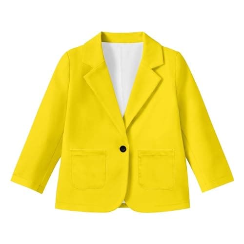 Pointodoor Girls Long Sleeve Blazers Casual One Button Blazer Suits Regular Fit Open Front Suit Jacket with Pocket thumbnail 4