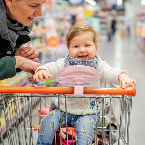 Accmor Stroller Steering Wheel Toy, Simulated Steering Wheel for Stroller Shopping Carts Cart Universal Detachable Pretend Driving Funny Toy Attachment thumbnail 5