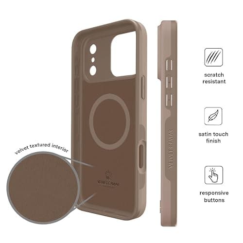 VELVET CAVIAR Case for iPhone 17 Pro Max | Compatible with MagSafe | 10ft Drop Tested | Smooth SatinShield Finish | Brown Cashmere Taupe thumbnail 7