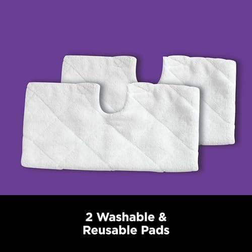Shark Steam Pocket Mop with 2 Washable Double-sided Pads, Chemical-Free Cleaning, Swivel Steering, Lightweight, Steam Cleaner for sealed Hard Floors, Hardwood, Marble, Tile, Purple, S3501 - Steam Pocket Essentials thumbnail 6