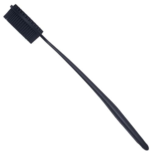 DNC Back Scrubber for Shower Soft Silicone Bath Body Brush with Long Handle (Black) thumbnail 3