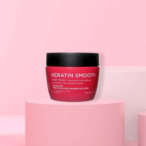 Luseta Keratin Hair Mask, Deep Repair Treatment for Damaged Hair 16.9oz | Keratin Protein Treatment – Helps Strengthen Weak Strands, Prevents Breakage and Restore a Smoother, Healthier Look thumbnail 2