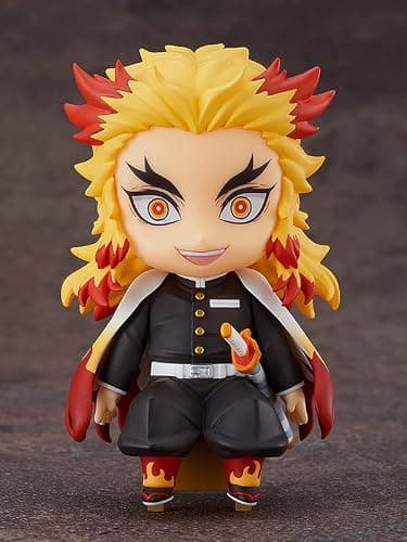Good Smile Demon Slayer: Kimetsu no Yaiba: Kyojuro Rengoku Nendoroid Swacchao! Action Figure, Multicolor thumbnail 2