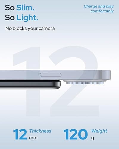 for Magsafe Portable Charger Power Bank,5000mAh Slim Wireless Magnetic Power Bank with USB C Fast Charging,Travel Essential for Magsafe Battery Pack Compatible with iPhone 17/16/15/14/13/12 Series thumbnail 4
