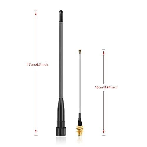 Meshtastic 915MHz LoRa Whip Antenna 10dBi Gain, 17cm Long Range SMA Male Omni Antenna (2 Sets), Slinkdsco thumbnail 2