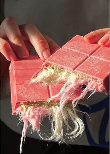 Angel Hair & Mini Dubai Chocolate Bar – Dubai Chocolate Pistachio 1.43 lb (Pack of 24) + Chocolat Cotton Candy Bar 170g (5.9 oz) – Luxury Assorted Sweets with Strawberry & Pistachio – Holiday, Birthday, Celebration Treat (1-Pack) thumbnail 4