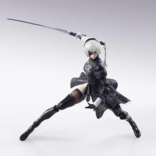MABAIUDE 2B Action Figure 2B Statue - 5.9" Anime Figurine No.2 Type B 2Byorha Figure Joint Movable Head Changeable with Replaceable Accessories - PVC Handmade Collectible Gifts thumbnail 6