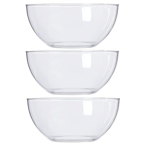 US Acrylic Vista Clear Plastic Salad and Serving 10-inch Bowls | set of 3 | Reusable, BPA-free, Made in the USA | 135 oz. capacity thumbnail 6
