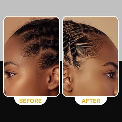 AmPro Shine-n-Jam Magic Fingers Gel for Braids - Provides Firm Hold with Non-Greasy Shine - Strengthens Hair with Silk Proteins - Works on Any Hair Texture to Create Multiple Styles - 8 oz thumbnail 4