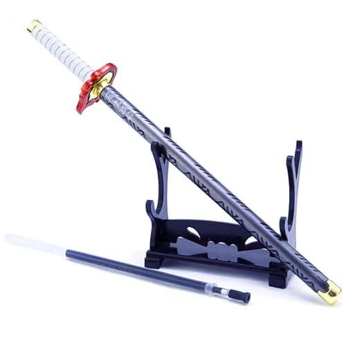 Larmuroki Samurai Sword Pen - Samurai Sword Katana Model, Anime Sword Pen, 8 Inches Anime Signature Pen, Comes with a Ball Point Pen Refill and a Sword Stand - Image 1