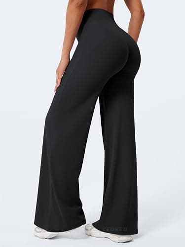 YEOREO Workout Leggings Womens No Front Seam Straight Leggings 29" / 31.5" / 33" High Waist Buttery Eddiy Gym Yoga Pants thumbnail 2
