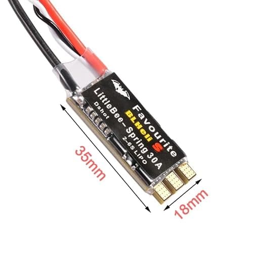 20A 30A Electronic Speed Controller Favorite BLHeli-S Brushless ESC DShot Speed Controller Motor 2~6S Lipo Compatible for FPV Multicopter Quadcopter Aircraft & Drone (Single 30 A) thumbnail 5