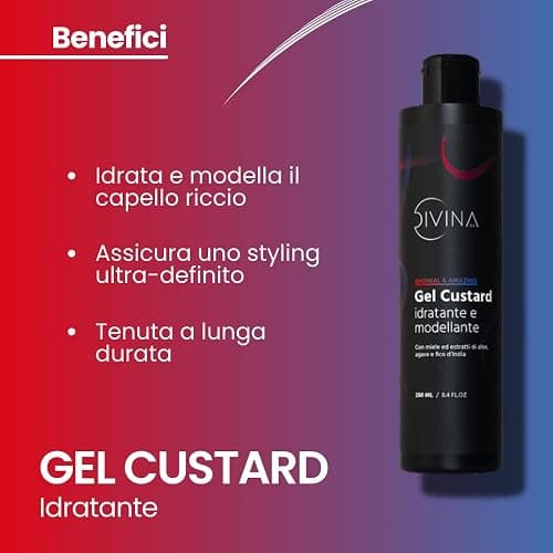 Kit Definizione Idratante per capelli mossi, ricci, super ricci e afro Natural&Amazing di DIVINA BLK, 4 prodotti inclusi, trattamento completo thumbnail 5