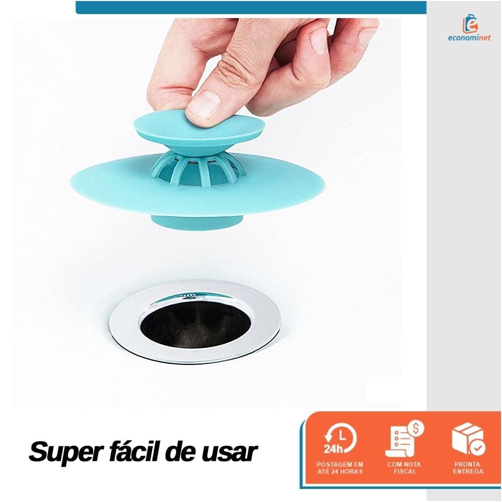 Tampa de Ralo com Válvula Sistema de Drenagem Higiene 10cm - Starfer (Verde) thumbnail 4