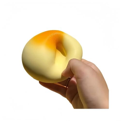 Cream Bun Bread Squishy - 4" Slow Rising Squishy Toys, Super Soft Food Squishies, Sensory Stress Relief Squeeze Toys for Adults, Cute Desk Fidget Toy thumbnail 8