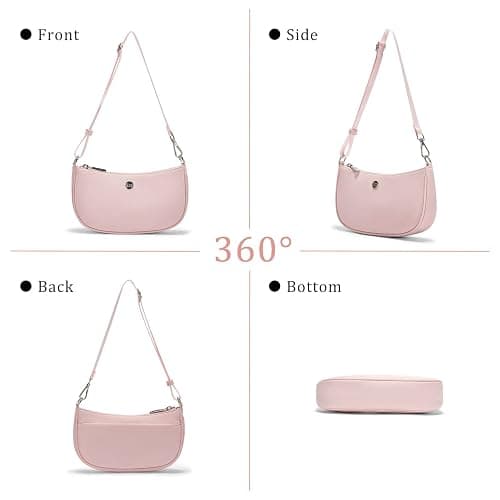 Shoulder Bag for Women Handbags with Adjustable Strap Underarm Purse Mini Clutch Purses Trendy Crescent Bags 1L thumbnail 4