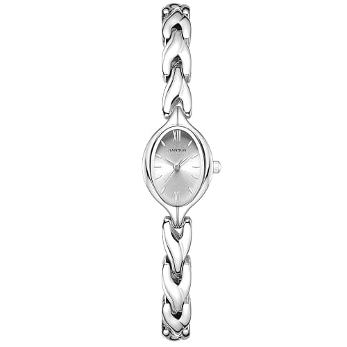 JIANDUN Vintage Women's Oval Bracelet Watch, Waterproof Stainless Steel Band with Adjustment Tool, Retro Ladies Quartz Wristwatch, Perfect for Daily Wear and Special Occasions thumbnail 2