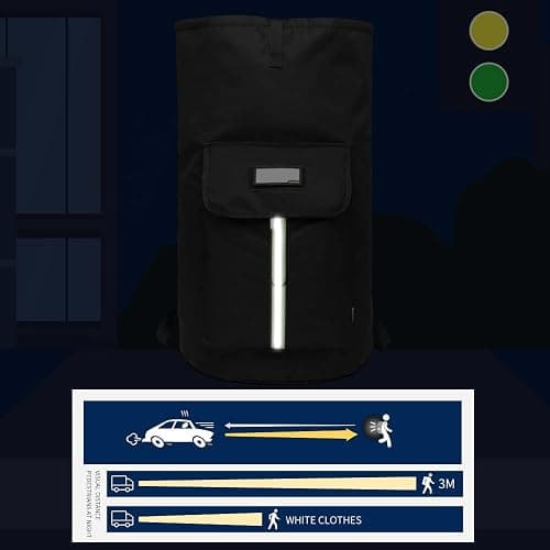 SUOVOCK laundry bag backpack,extra-large heavy duty laundry bags,laundry backpack for college students,drawstring closure (Black Laundry Backpack Bag) thumbnail 7