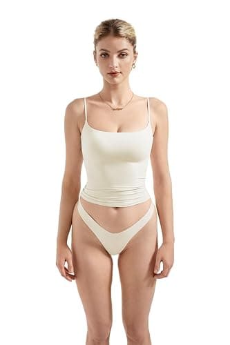 SUUKSESS Women Sexy Square Neck Tank Top Summer Y2K Going Out Vest Basic Cami Shirt - Image 1