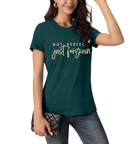 Qskall Christian Shirts for Women Jesus Shirt Inspirational Tee Tops thumbnail 5