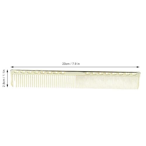 Stainless Steel Barber Comb, 2Pcs Metal Pick Flat Top Teasing Comb for Hair Styling Salon (Gold) thumbnail 3