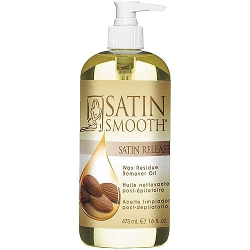 Satin Smooth Satin Release Wax Residue Remover Oil, Post-Wax Treatment Fast-Dissolving, 16 oz, 1-pack - Image 1