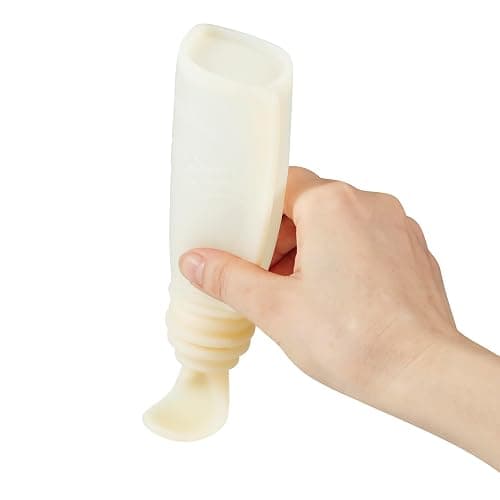 PandaEar 3 Pack Silicone Baby Food Pouches, Reusable Squeeze Pouches for Toddler Kids with 3 Silicone Puree Feeder Spoon, BPA-Free Silicone Refillable Baby Food Storage, 5 oz thumbnail 7