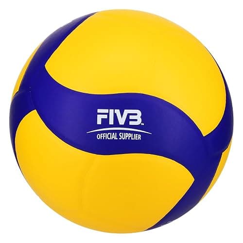 Mikasa V330W, Competition Club Indoor Game Volleyball, Blue/Yellow thumbnail 7