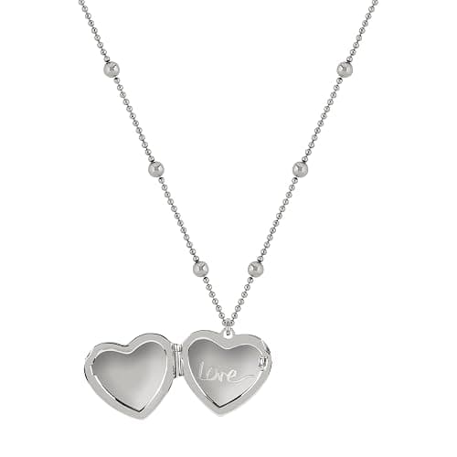 RADLEY Ladies Silver Plated Bobble Chain Heart Locket Necklace RYJ2329S thumbnail 2
