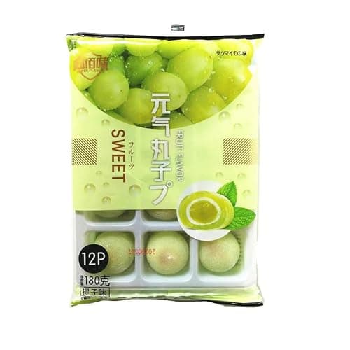 Japanese Mochi,Fruit Rice Cake (540 GM) Mixed Strawberry Mango Grape Flavor,Traditional Confectionary Dessert Mochi,Delicate Taste, Suitable for Young and Old (3 bags) thumbnail 4