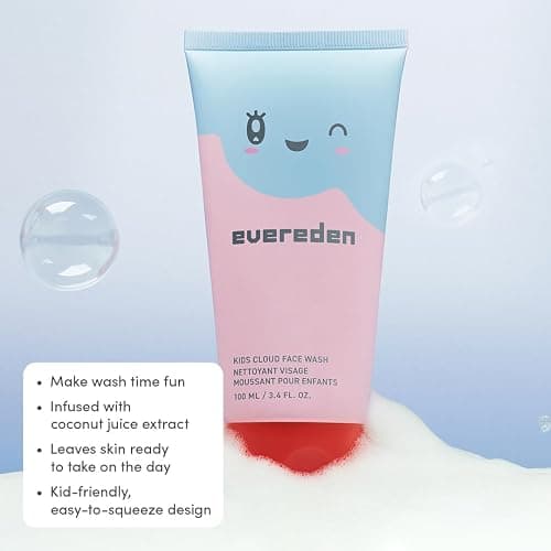 Evereden Kids Travel Set, 5-Piece Skin & Hair Care, TSA-Friendly, Kids 3+ | Dermatologist-Tested, Travel Size Kids Face Cream, Face Wash, Kids Shampoo, Conditioner & Detangling Spray With Travel Bag thumbnail 5